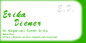 erika diener business card